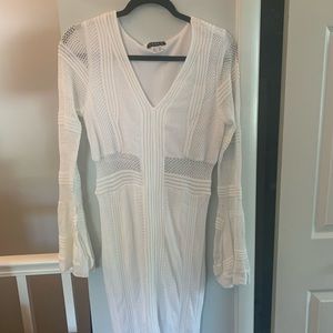 Venus long sleeve crotchet dress